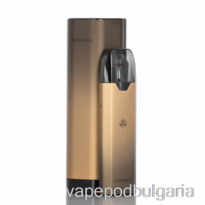 Vape 10000 Дръпки Uwell Tripod Pcc Starter Kit Black / Gold